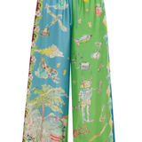 Daria Silk Pant - Multi