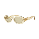 MIU MIU MU06ZS Sunglasses - Sand Transparent/Dark Brown