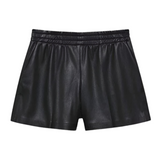 Kam Short - Black Vegan Leather