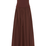 Strapless Knit Cotton Dress - Java