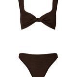 Juno Bikini M Crinkle - Metallic Chocolate