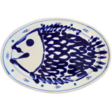 Large Fish Oval Platter - Blue