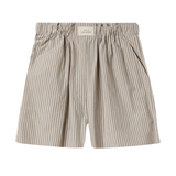Cotton Silk Boxers - Slate Stripe
