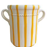 Ceramic Wine Cooler - Yellow Stripe