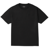 Script Embroidered Short Sleeve Tee - Black