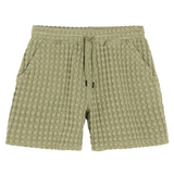 Dusty Green Porto Waffle Shorts