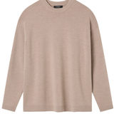 Reid Crew Knit - Almond Melange