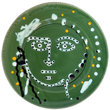 Spiaggia Ceramic Serving Polka Face Plate