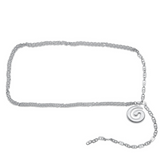 Swirl Belt - Silver
