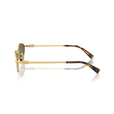 MIU MIU 0MU 56ZS Sunglasses - Gold W/Dark Brown