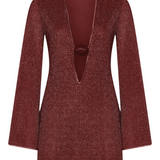 Lumiere Shell Kaftan - Burgundy