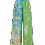 Daria Silk Pant - Multi
