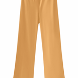 Bias Cut Pants - Cowrie