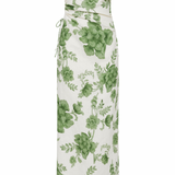 Gardella Strapless Midi Dress - Frisa Print