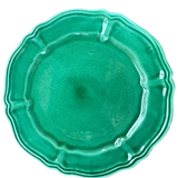 Spiaggia Ceramic Main Plate - Sea Green