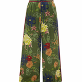 Avery Silk Pant - Green