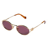 0MU52YS Sunglasses - Dark Violet/Brown