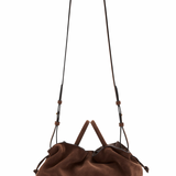 Brown Suede Mila Mini Tote