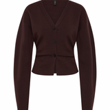 Ayana Gathered Cardigan - Plum