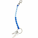 Perlen short Keychain - Blue Duo