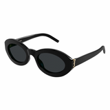 SLM136001 Oval Frame Sunglasses - Black