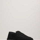 The Clarence Soft Loafer - Black Suede
