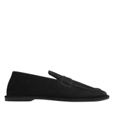 The Clarence Soft Loafer - Black Suede