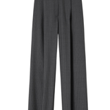 The Goddard Straight Pant - Charcoal Pinstripe