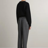 The Goddard Straight Pant - Charcoal Pinstripe