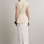 A.Emery The Jakob Vest Creme Jacquard 5