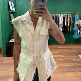 A.Emery Jakob Vest Creme Jacquard