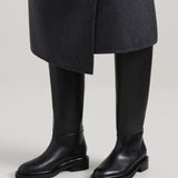 The Jude Knee High Boot - Black