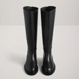 The Jude Knee High Boot - Black