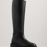 The Jude Knee High Boot - Black