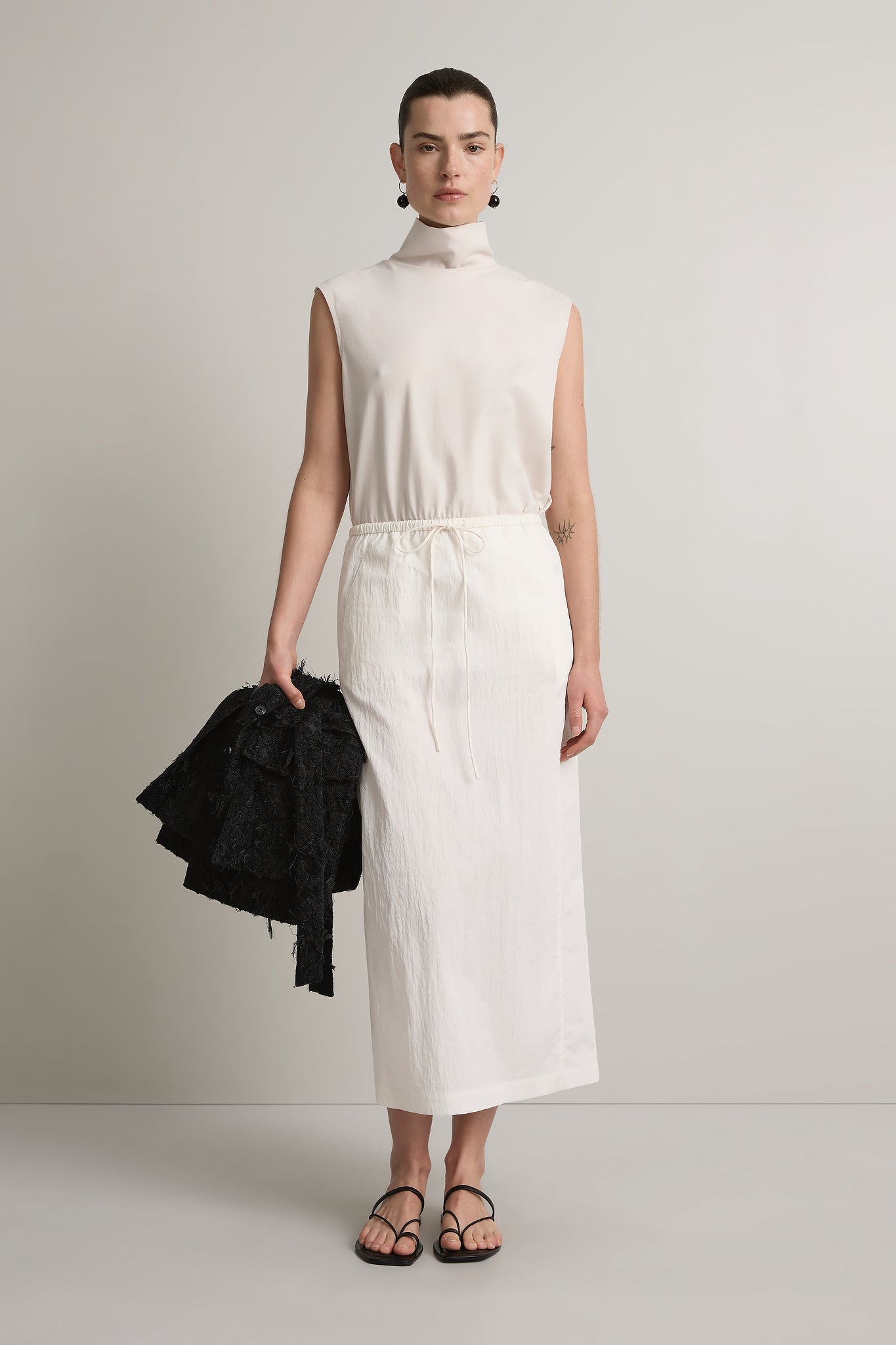 A.Emery The Mercia Skirt Chalk 2
