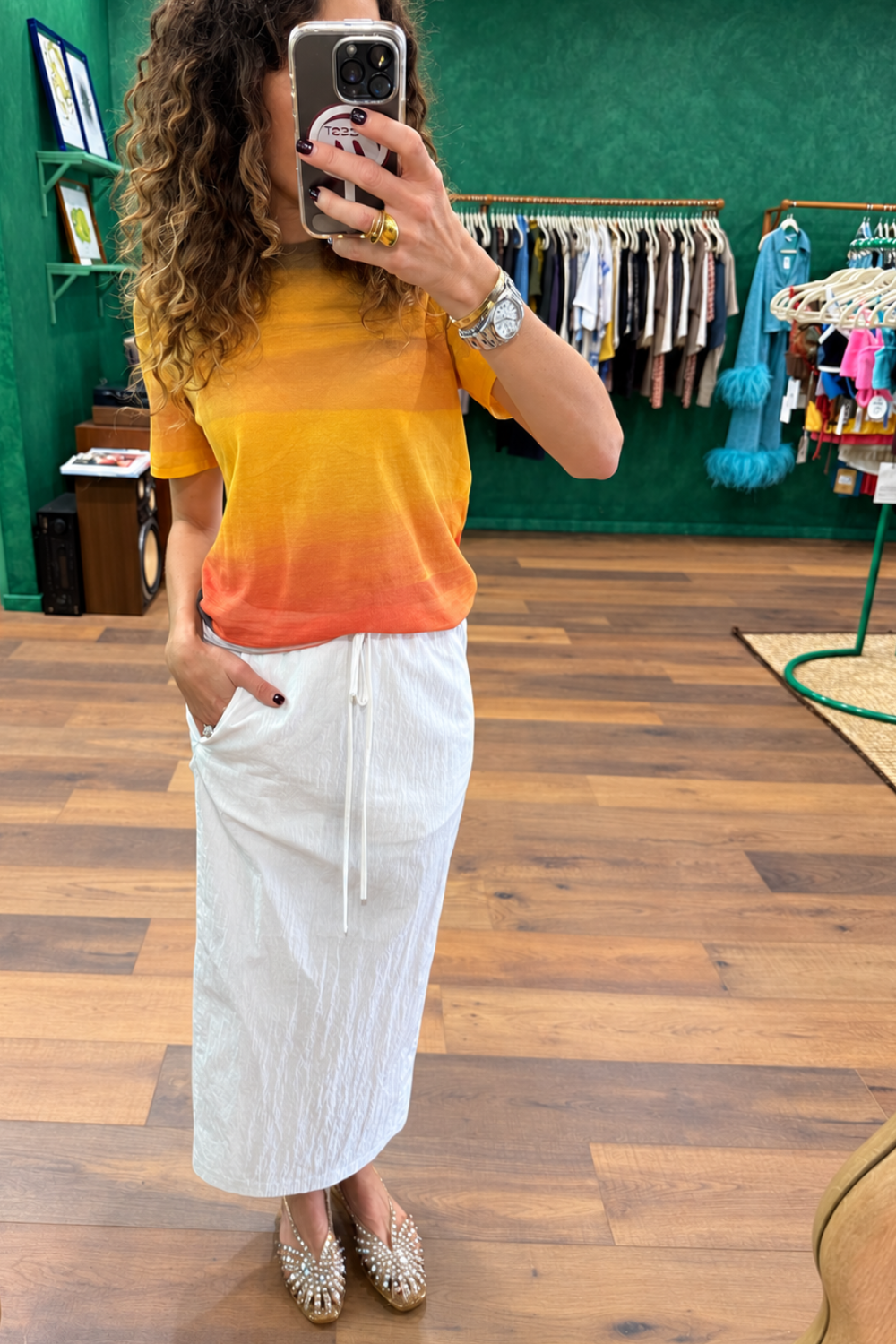 A.Emery Mercia Skirt Chalk