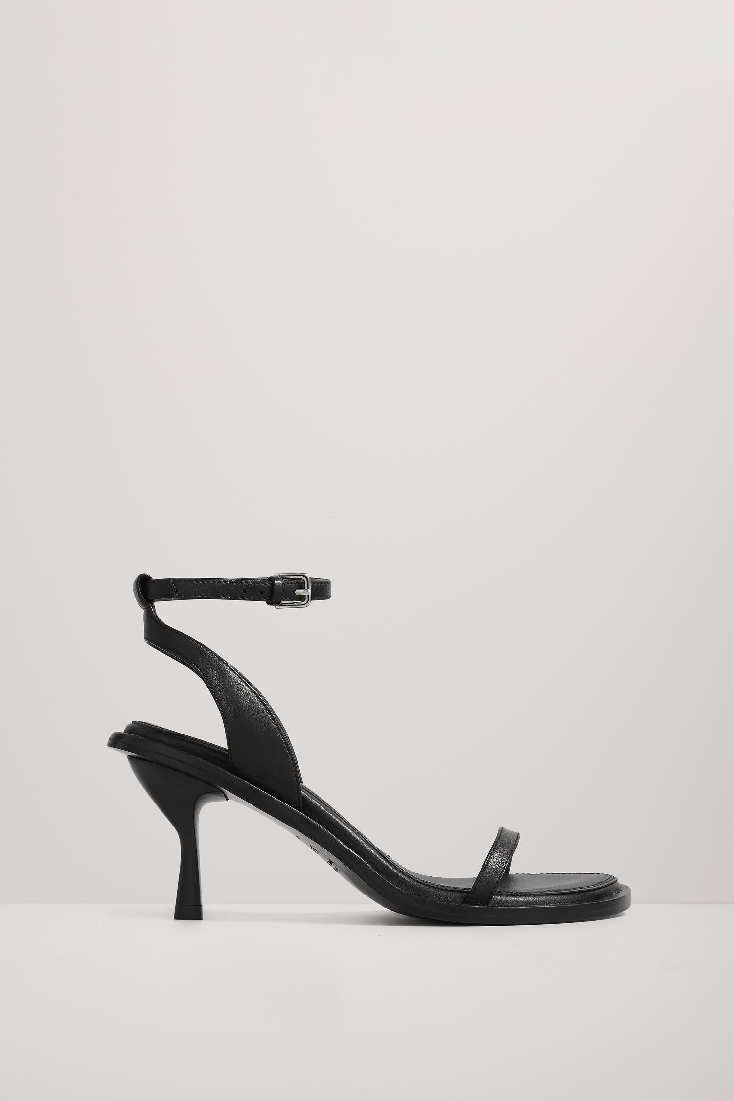 A.Emery The York Heeled Sandal Black