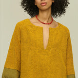 Odilia Mustard Terry Dress