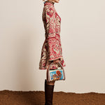 Alemais Kenny Mini Dress Folk Floral Print side