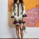 Ruthie Mini Dress – Printed Linen
