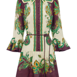 Ruthie Mini Dress – Printed Linen