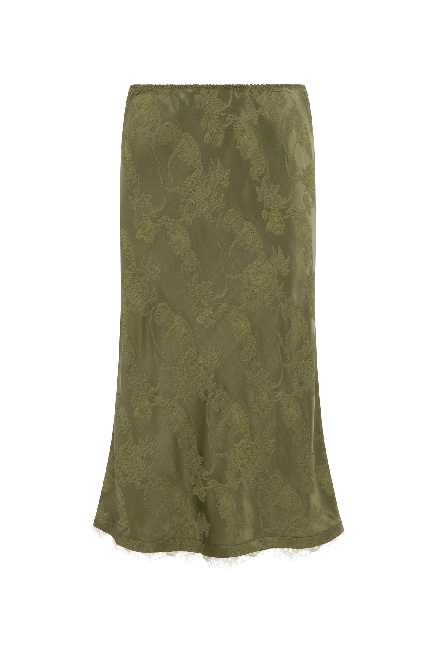 Alemais Winifred Bias Slip Skirt Khaki