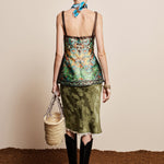 Alemais Winifred Bias Slip Skirt Khaki