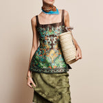 Alemais Winifred Bias Slip Skirt Khaki