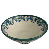 Alex and Trahanas Alberto Ceramic Serving Bowl Blue Green