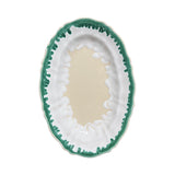Alex and Trahanas Dal Mare Ceramic Oval Platter Sea Green White