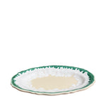 Alex and Trahanas Dal Mare Ceramic Oval Platter Sea Green White