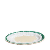 Alex and Trahanas Dal Mare Ceramic Oval Platter Sea Green White
