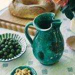 Alex and Trahanas Giardino Ceramic Water Jug Sea Green