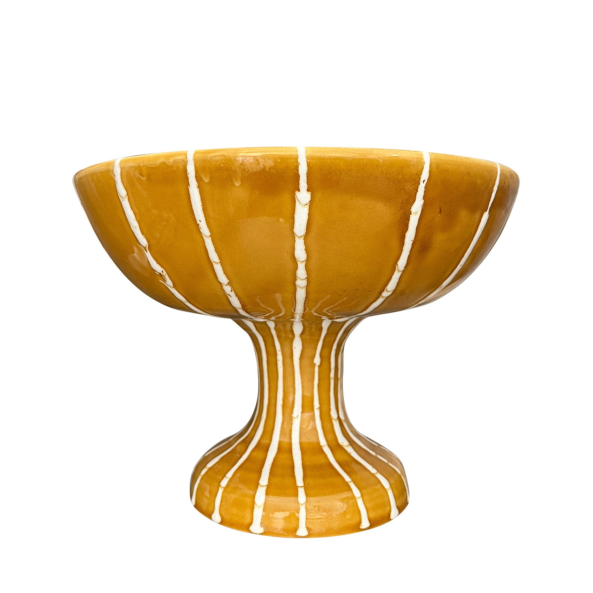Alex and Trahanas Lido Ceramic Fruit Bowl Stand Honey